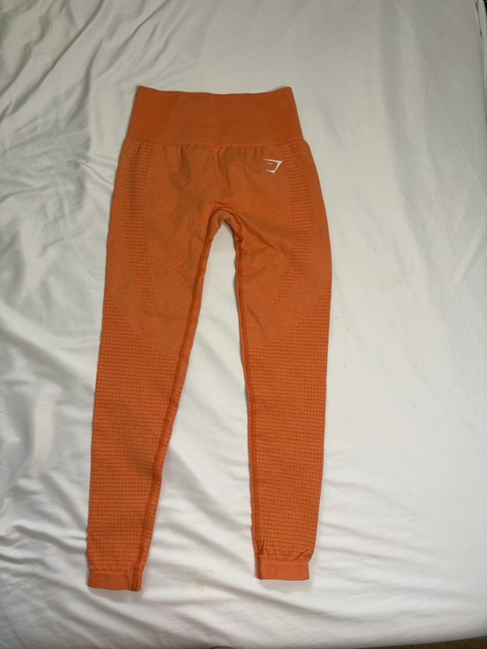 Gymshark Burnt Orange Seamless Leggings - Picture 3 of 5